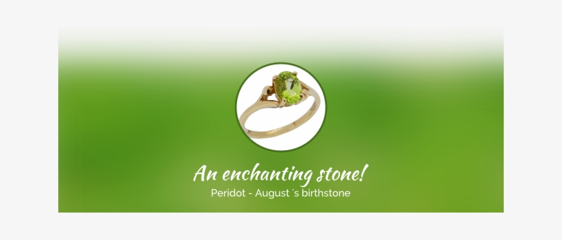 Peridot August Birthstone - Ring, transparent png download