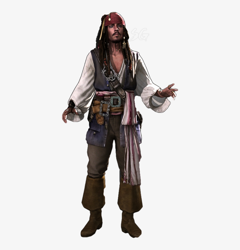 Pirates Of The Caribbean Clipart Transparent Background - Captain Jack Sparrow Transparent, transparent png download
