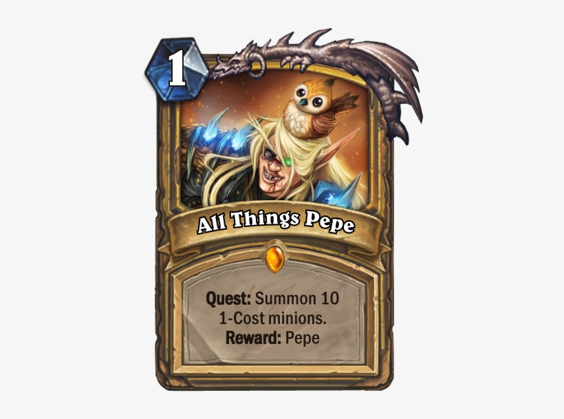All Things Pepe - Hearthstone Un Goro Quests, transparent png download