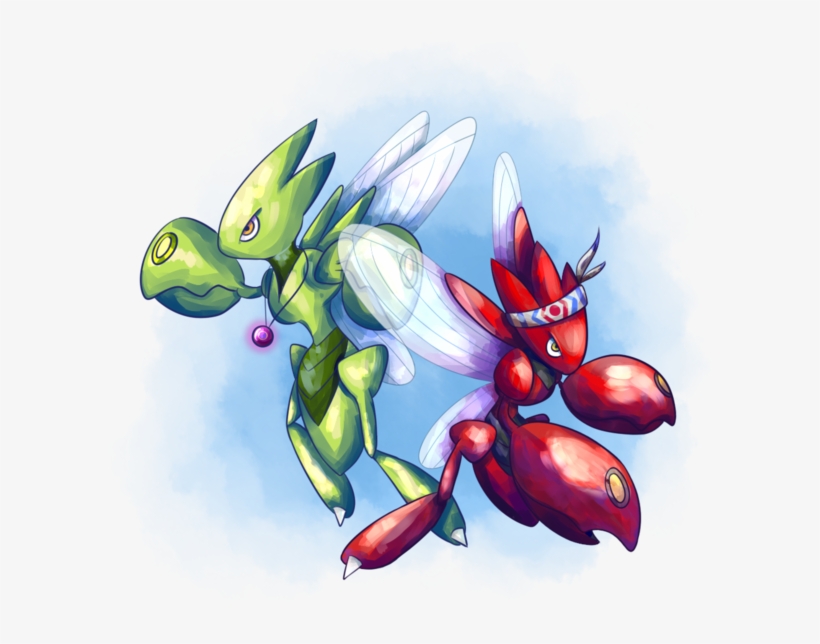 Art By Hotfuzzball - Pokemon Beta Scizor, transparent png download