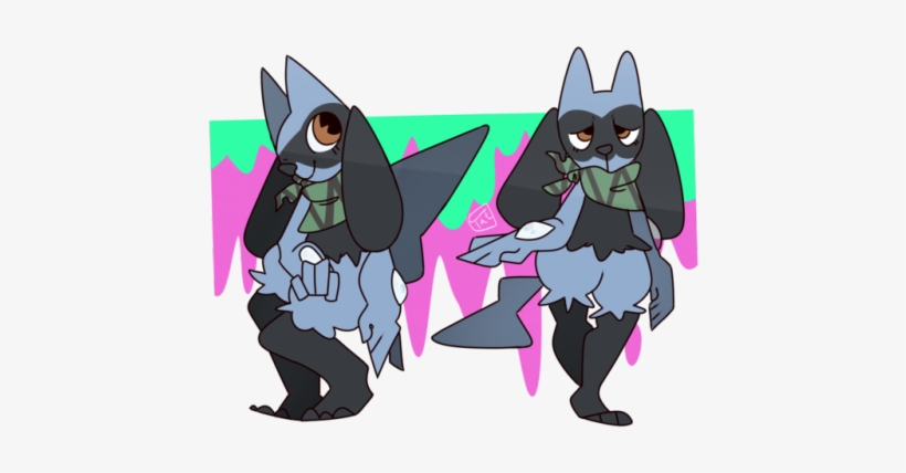 I Restarted My Psmd So I Re Drew My Riolu There - Cartoon, transparent png download