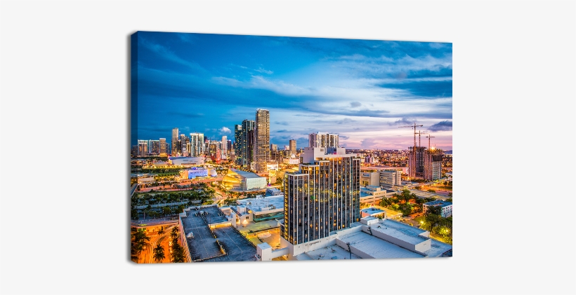 Miami Florida Cityscape - Florida, transparent png download