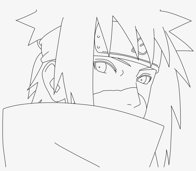 Svg Freeuse Download Namikaze Reanimated Lineart By - Line Art, transparent png download