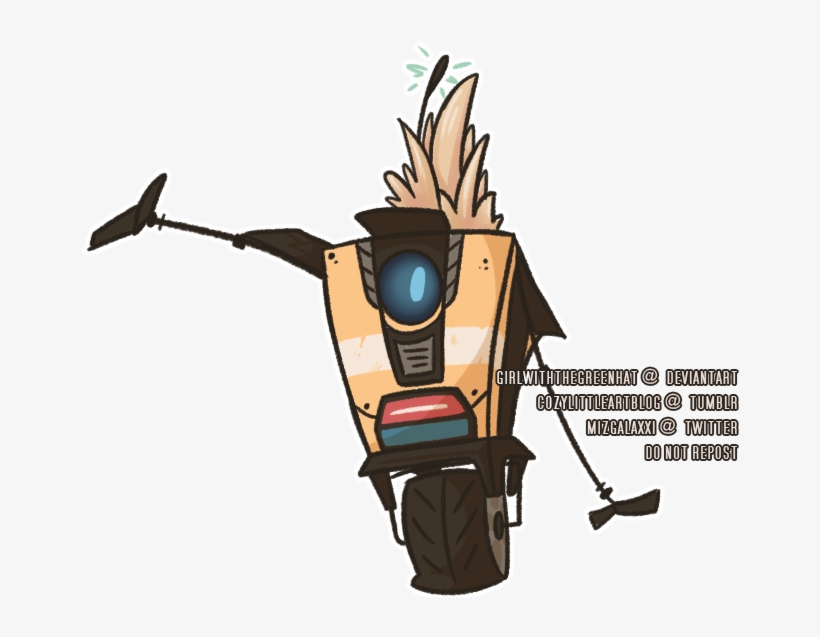 Mohawk Claptrap By Girlwiththegreenhat On Deviantart - Claptrap Mohawk, transparent png download