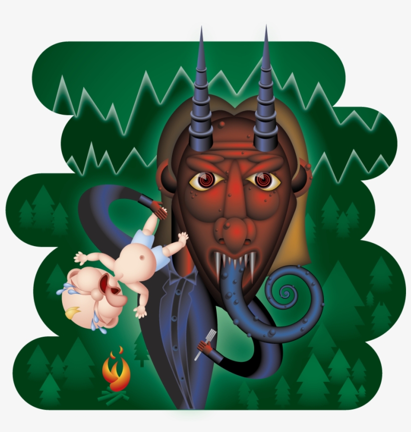It's About Time For Krampus - Cartoon, transparent png download