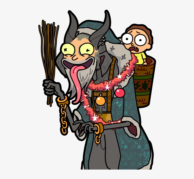 #282 - Krampus Morty - Pocketmortys - Net - Cartoon, transparent png download