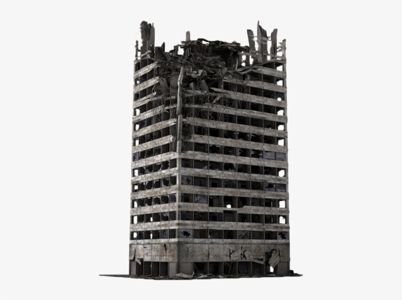Ruins Png Photo - Skyscraper Ruins, transparent png download