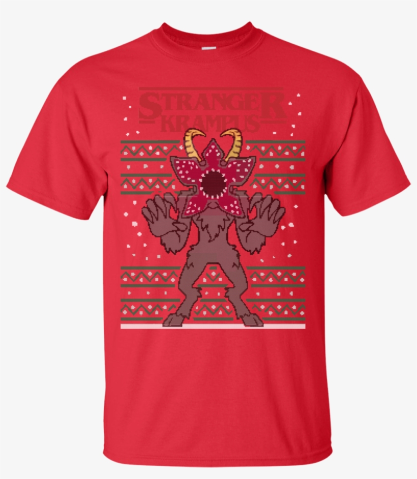Stranger Krampus T-shirt - Shirt, transparent png download