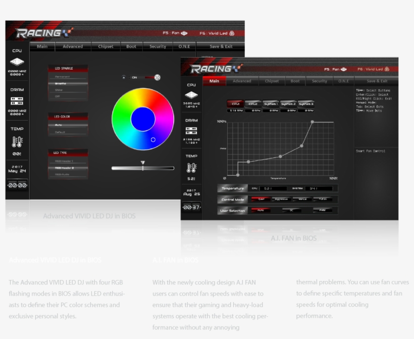 All-new Racing Bios Utility - Biostar A320md Pro Amd A320 Socket Am4 Micro Atx Motherboard, transparent png download