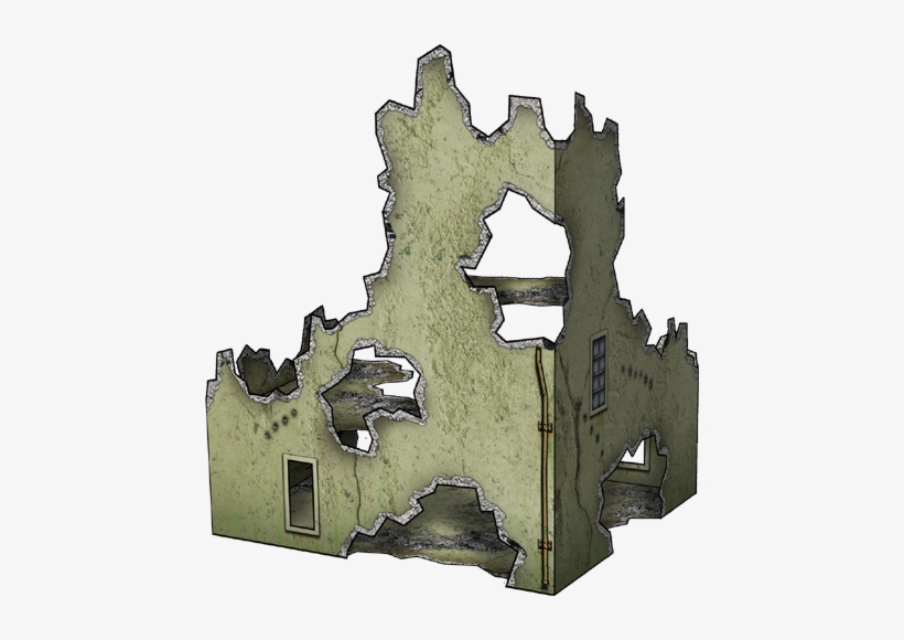 [paper Models] Latest Releases From Dave's Games [archive] - Cartoon Bombed House, transparent png download