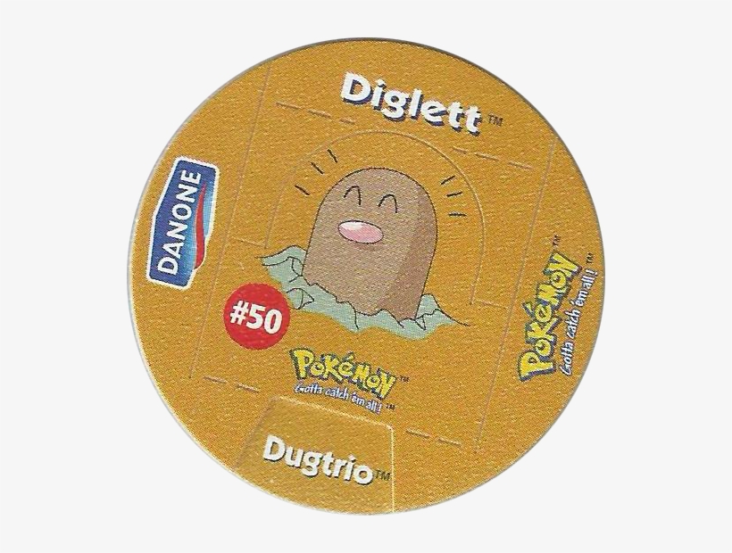 Pokémon Danone 07-diglett - Pokemon, transparent png download