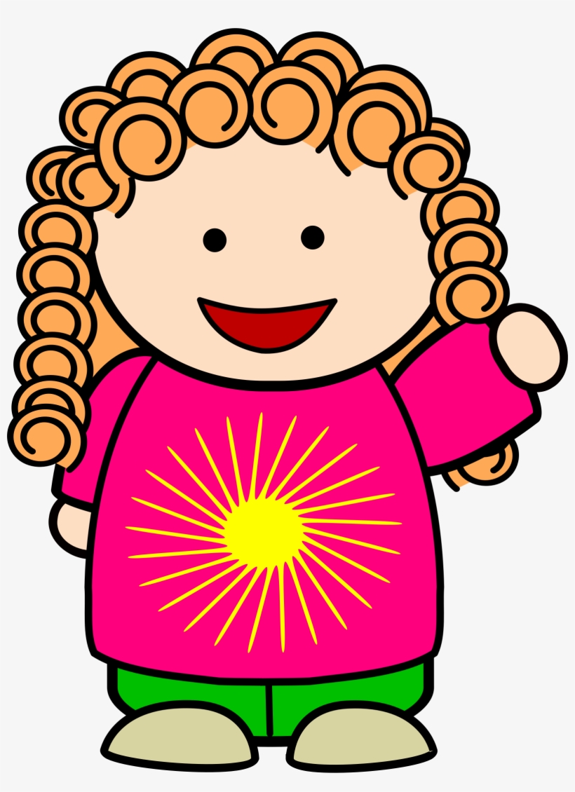 This Free Icons Png Design Of Smiling Red-haired Girl, transparent png download