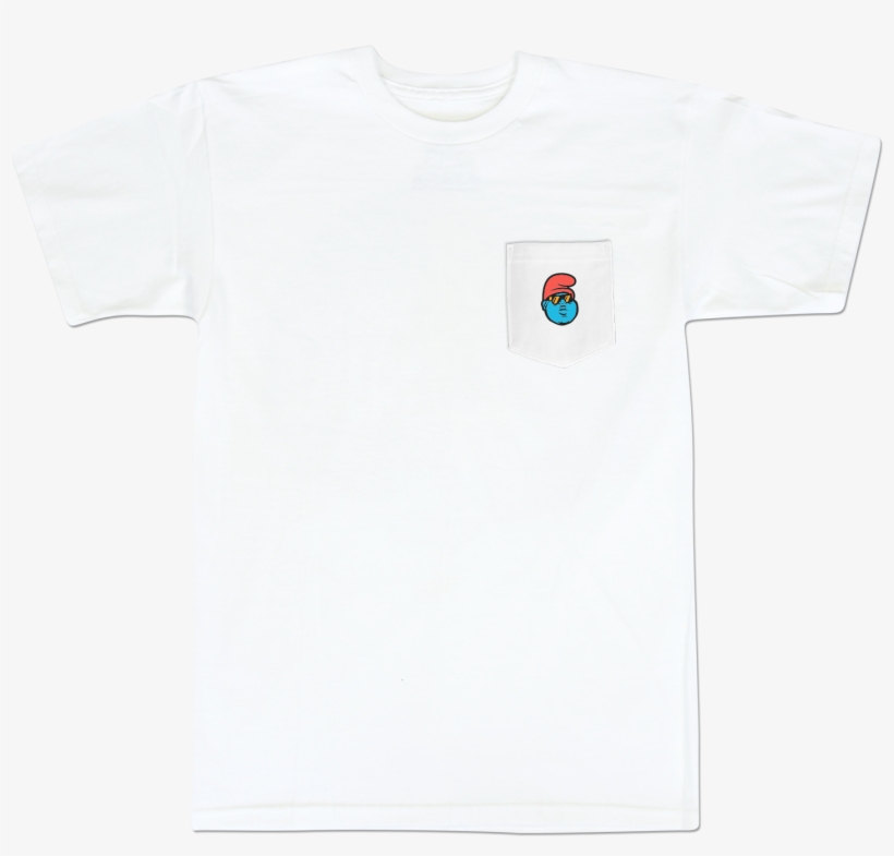 'b - I - G - Papa' Pocket T-shirt - Pocket T-shirt White, transparent png download