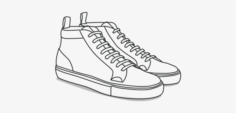 Banner Library Stock Ankle Drawing Sneaker - Sneakers, transparent png download