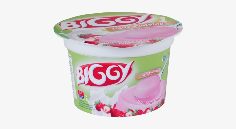 Biggy Strawberry Pudding 110 Gr - Biggy Pudding Pg, transparent png download