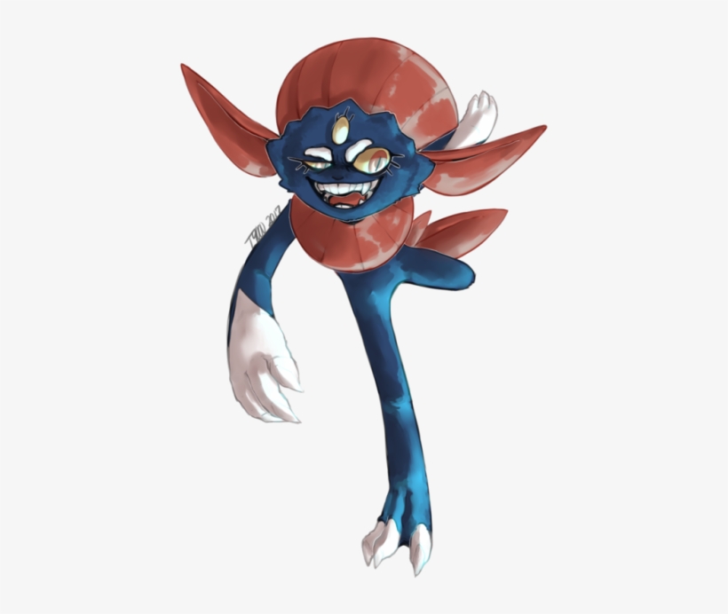 Weavile December 2017 Digital Medium, Paint Tool Sai - Cartoon, transparent png download