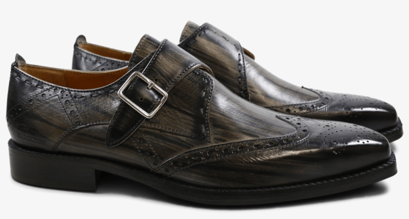 Monks Nicolas 2 Grey Shade & Lines Black Hrs - Melvin & Hamilton Lance 14 - Chaussures À Lacets, transparent png download