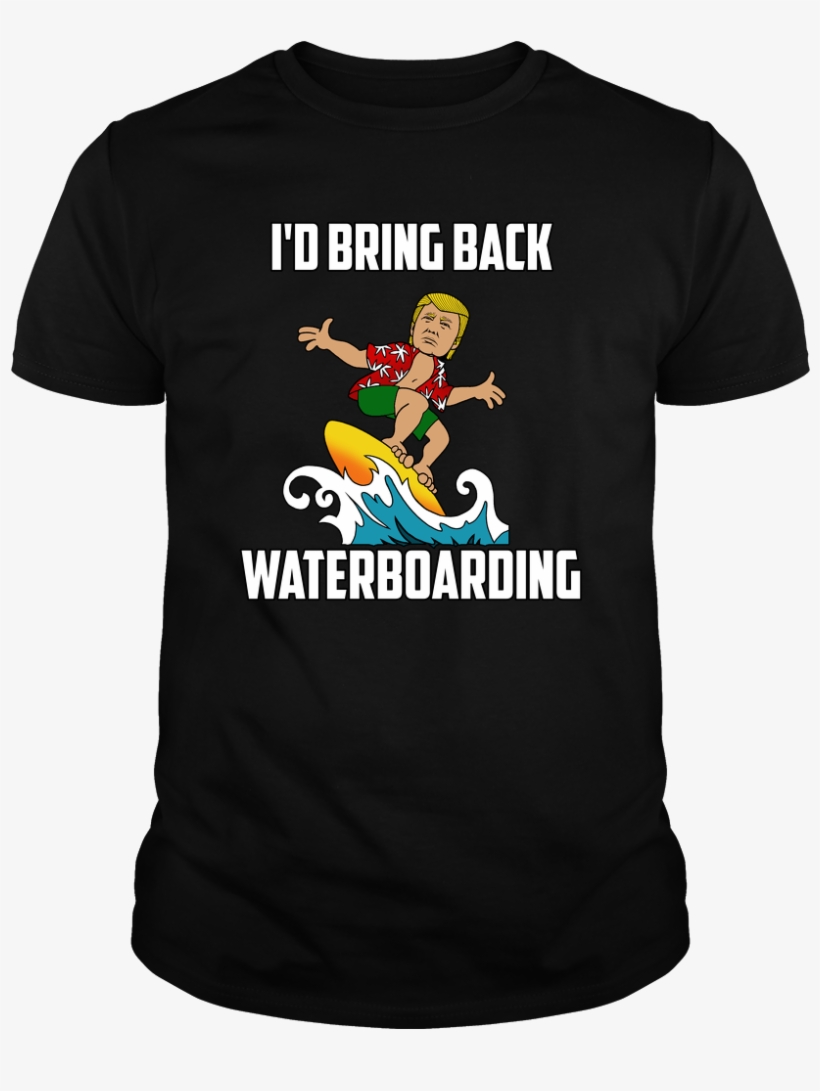 Donald Trump Waterboarding Funny Meme T-shirt - Shar Pei T Shirt, transparent png download