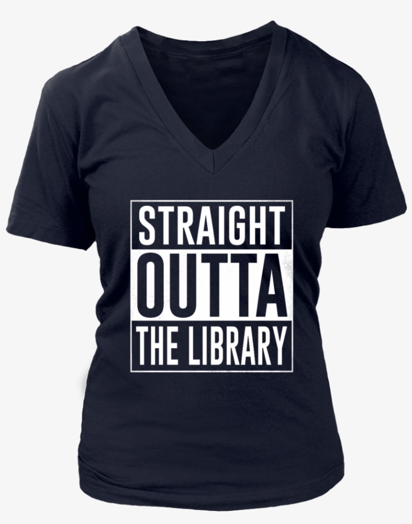 Straight Outta The Library T-shirt, transparent png download