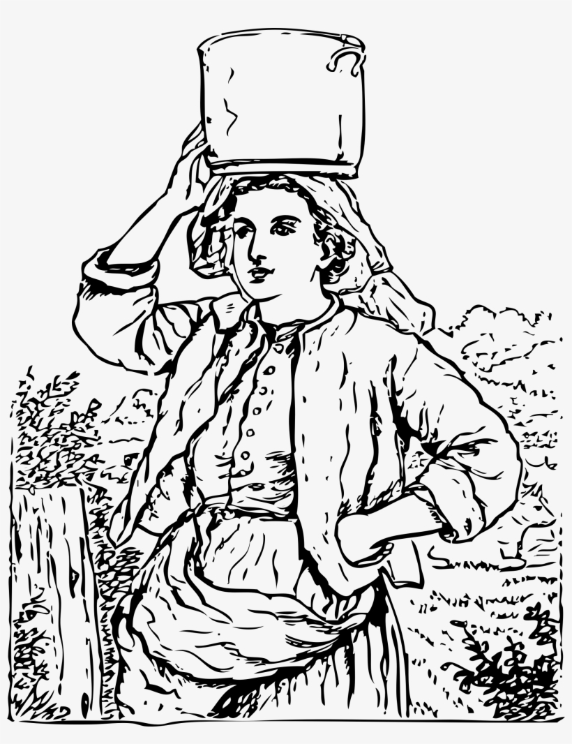 This Free Icons Png Design Of Milk Maid, transparent png download