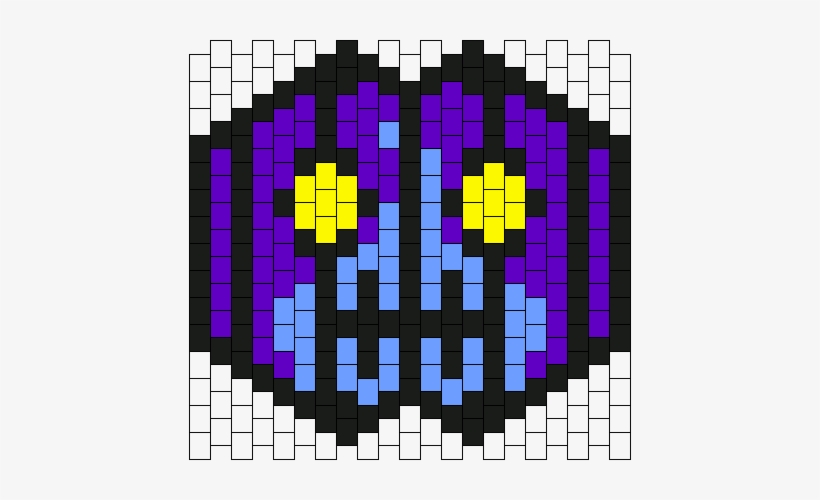 Chandelure Mask Bead Pattern - Kandi Mask Patterns, transparent png download
