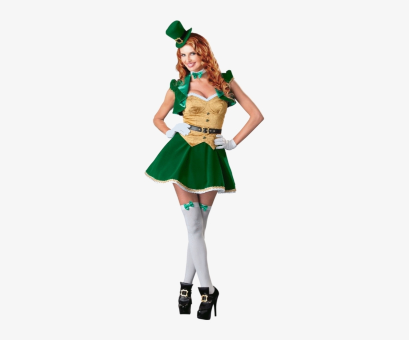 Share This Image - Incharacter St. Patrick's Sexy Lucky Lass Costume Dress, transparent png download