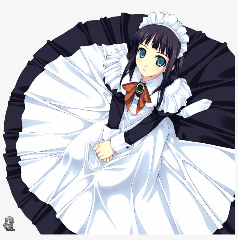 Maid 3 07 Dec 2010 - Keyring Anime F-ism Murakami Suigun Maid Girl 36737, transparent png download