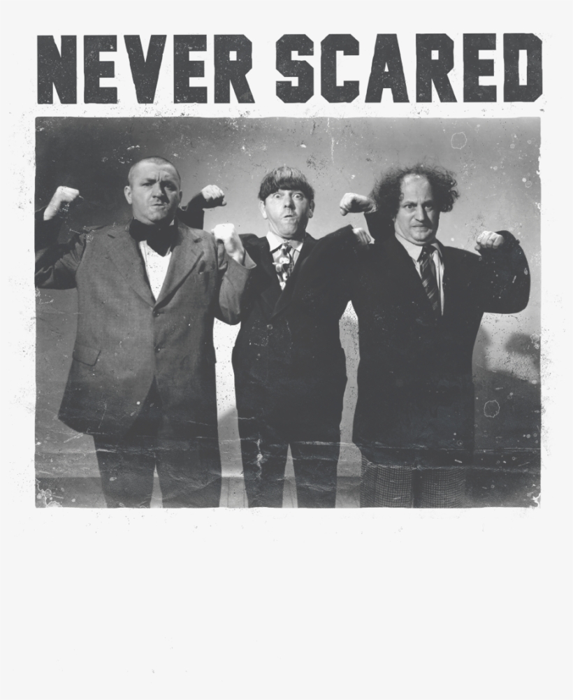 The Three Stooges Never Scared Kid's T-shirt - T-shirt, transparent png download