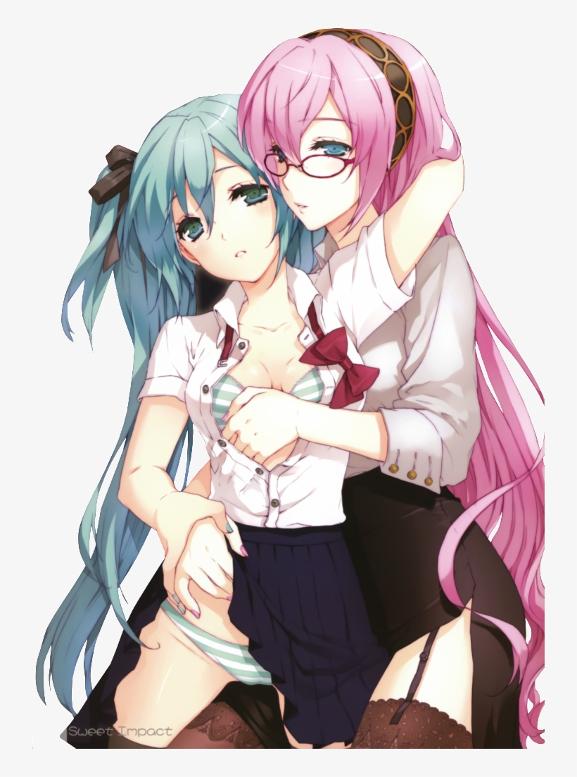Miku X Luka - Anime Luka X Miku, transparent png download