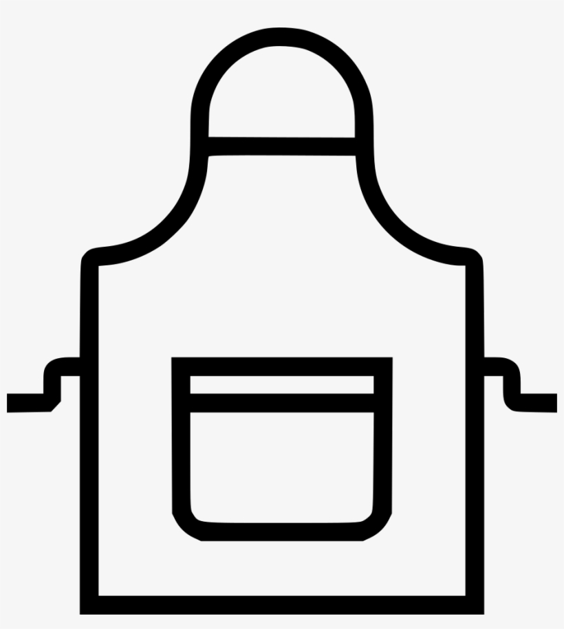 Apron Comments - Black And White Apron Icon, transparent png download