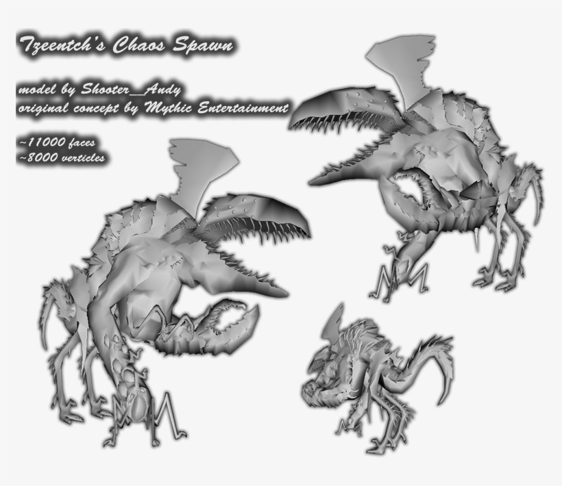 Tzeentch's Chaos Spawn - Digital Art, transparent png download