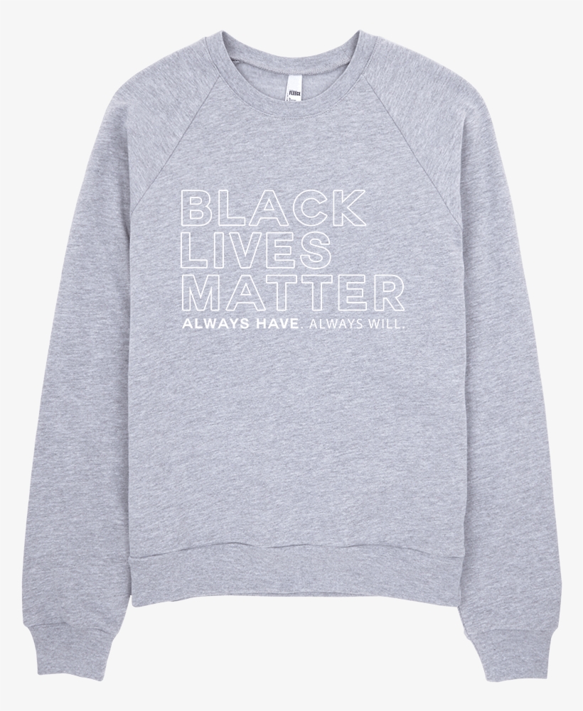 Black Lives Matter Sweatshirt - Unisex California Fleece Raglan, transparent png download