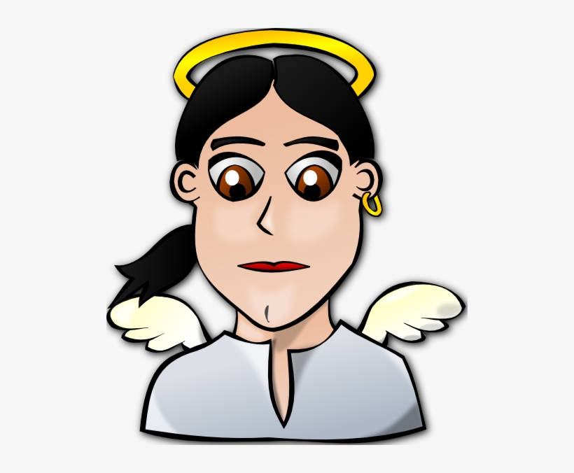 Cartoon Funny Faces Clip Art - Angelic Face Cartoon, transparent png download