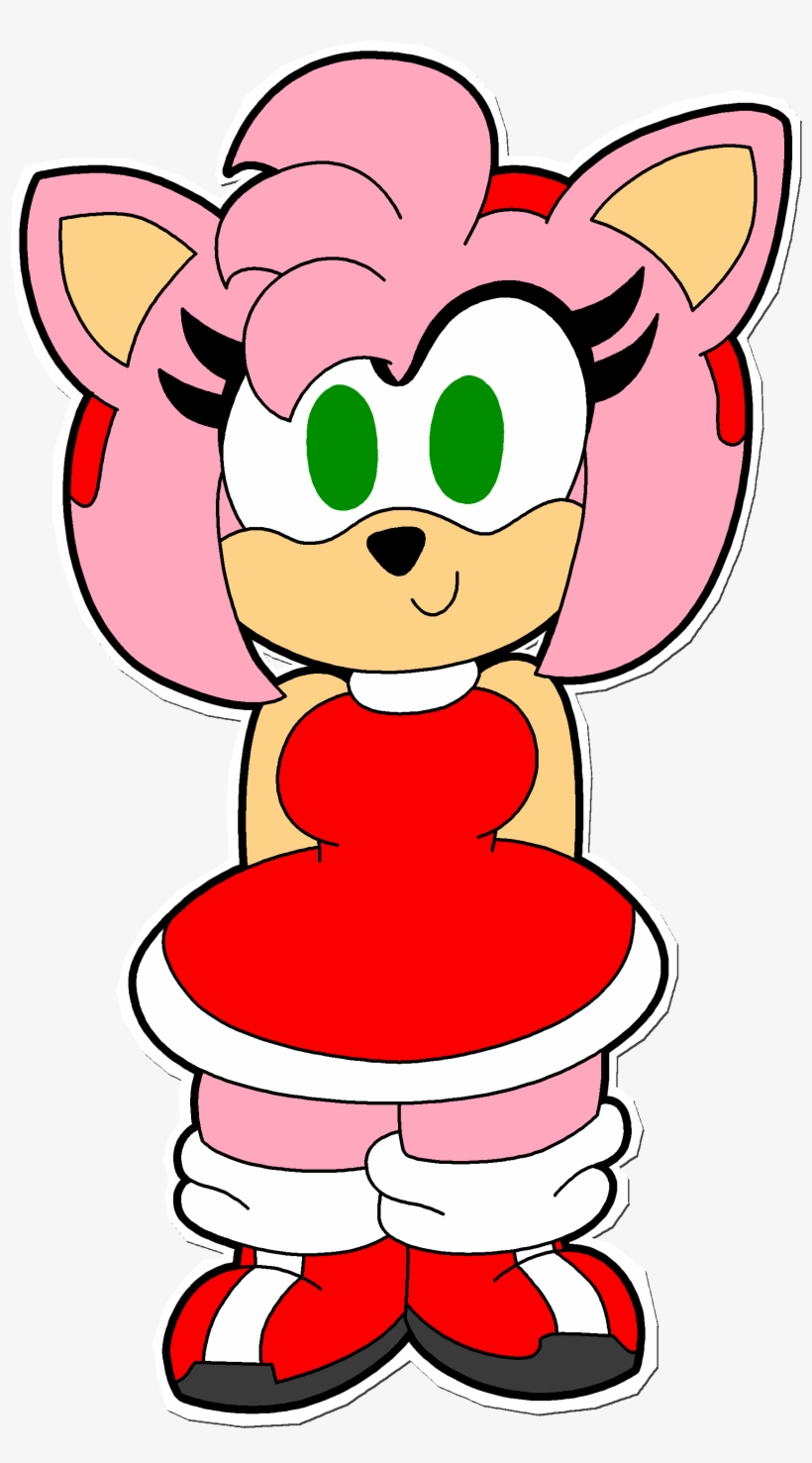 This Is My Most Recent Amy Rose Fan Art - Amy Rose Thicc, transparent png download