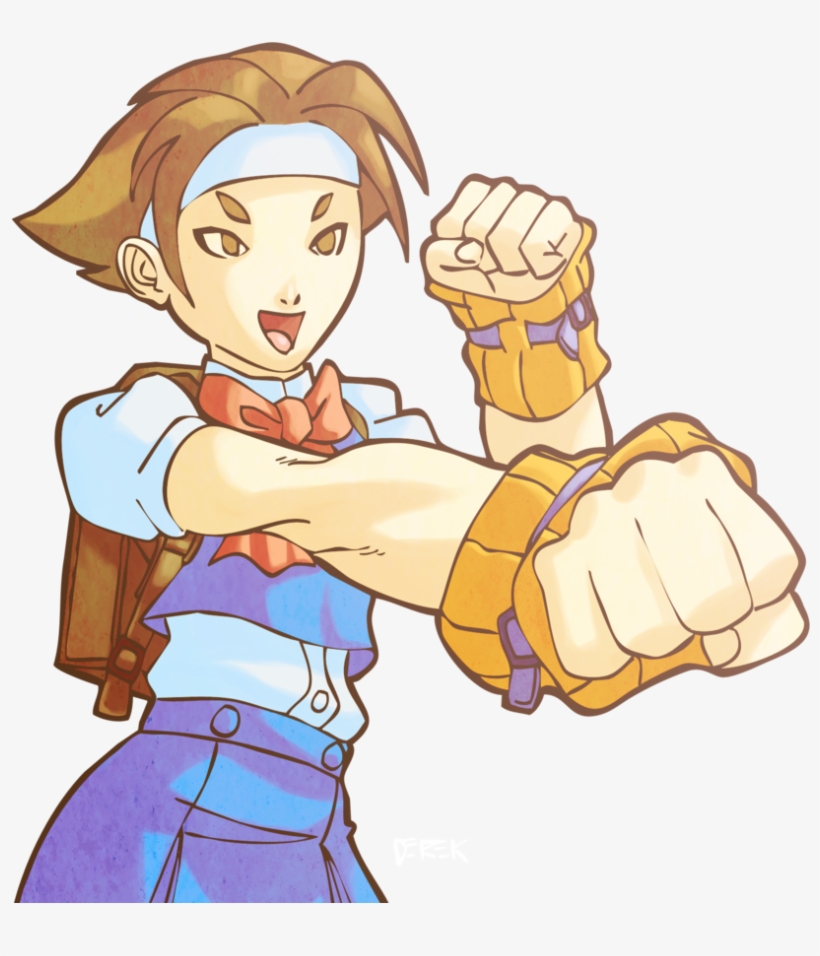 Hinata From Rival Schools Render By Derek Cox - Rival Schools United By Fate Manga 1, transparent png download