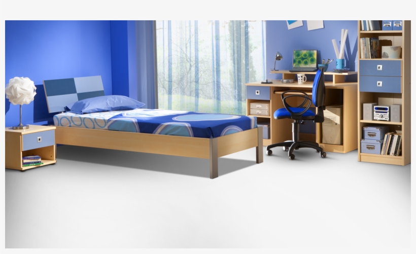 Feltex Residential Boys Bedroom Dark Medium - Asian Paints Blue Colour, transparent png download