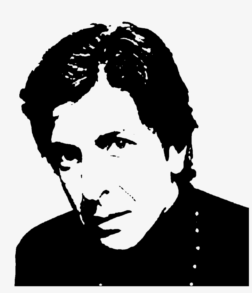 08 Oct 2009 - Leonard Cohen Black And White Stencil, transparent png download