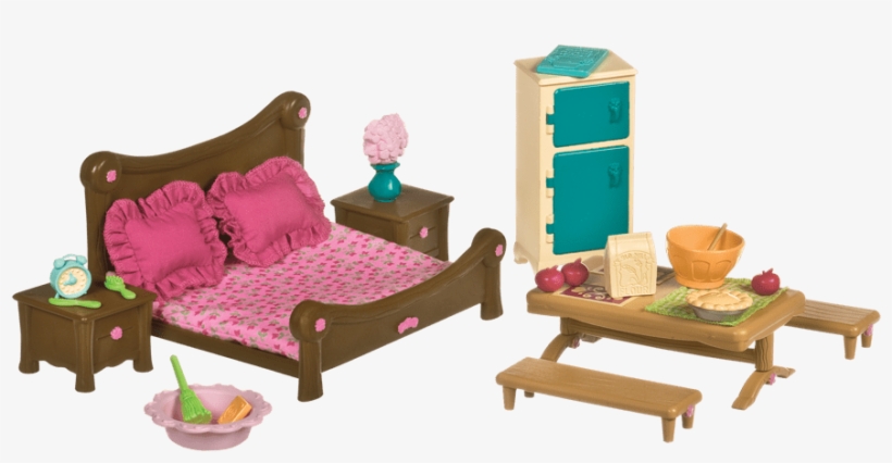 Li'l Woodzeez Master Bedroom And Dining Set, transparent png download