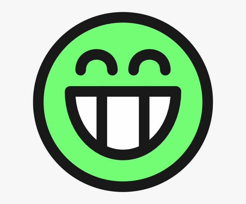 Grin Clipart Emoticon - Grinning Face Badges Button, transparent png download