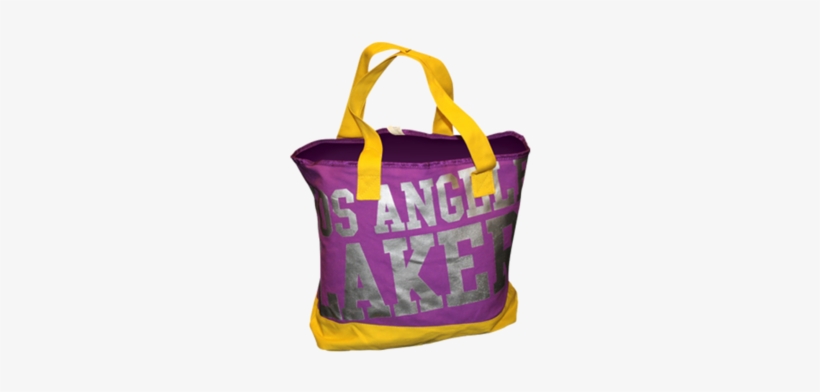Los Angeles Lakers Metallic Print Tote Bag - Los Angeles, transparent png download