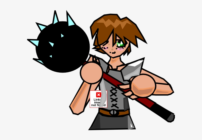 How To Set Use Warrior With Mace Clipart, transparent png download