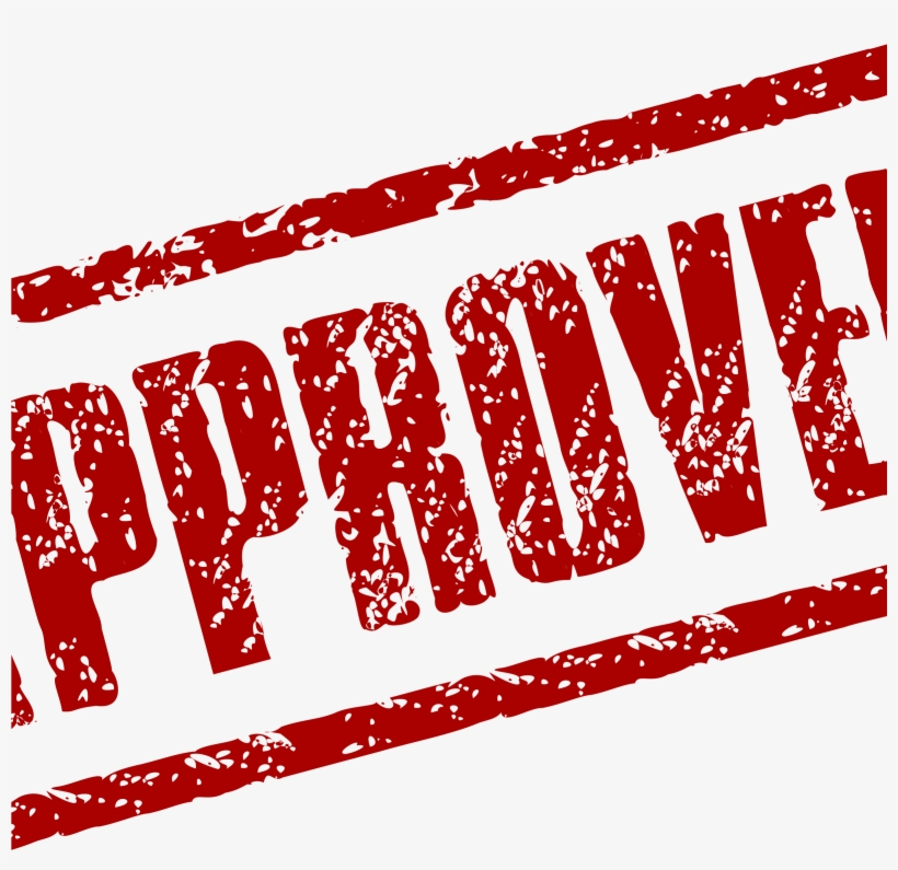 Clipart - Approve Stamp Shower Curtain, transparent png download