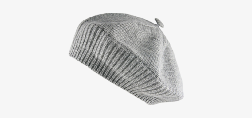 Grey Cashmere Beret - Grey, transparent png download