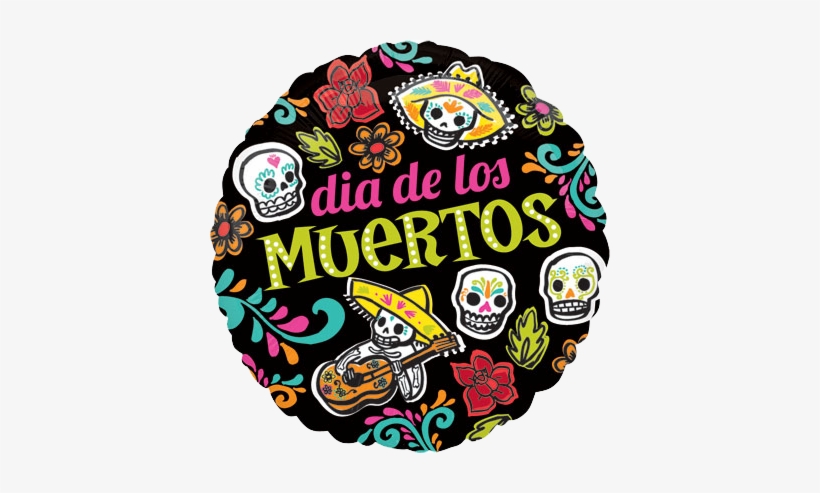 D A Fiestas Con Globos Pinterest Da - Day Of The Dead Balloon - Dia De Los Muertos Halloween, transparent png download