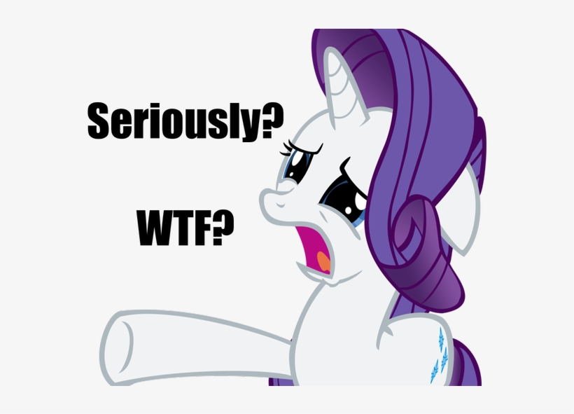 Seriously Wtfa Pony Rarity Pinkie Pie Horse Cartoon - Mlp Wtf Png, transparent png download
