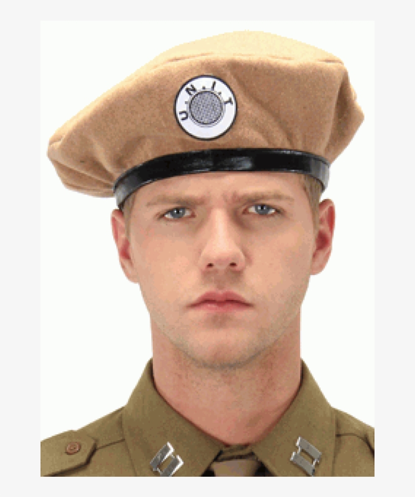 Doctor Who Classic Unit Military Beret Red Hat In Adult - Doctor Who Unit Classic Beret - One Size Fits All Brown, transparent png download