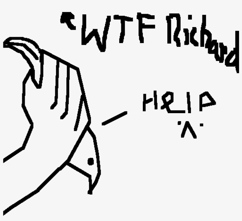 Wtf Richard - Drawing, transparent png download