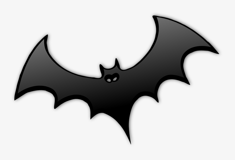 Bat, Black, Dracula, Wings, Spread, Halloween, Glossy - Bat Art, transparent png download