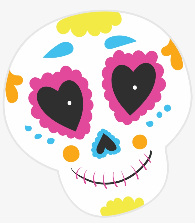 Our First Día De Los Muertos - Mommy's Sugar Skull Throw Blanket, transparent png download