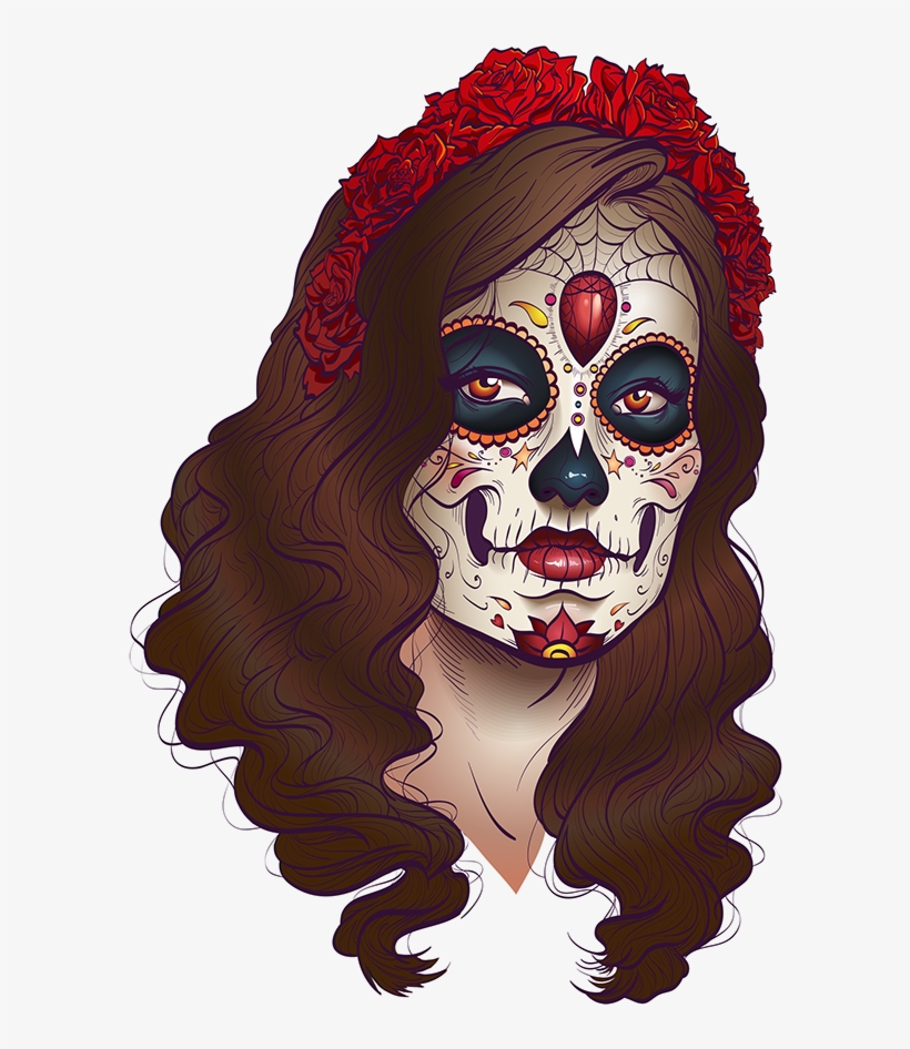 Dia De Los Muertos - Illustration, transparent png download